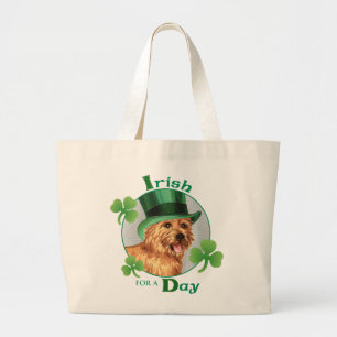 Bolso De Tela Gigante Día de San Patricio Norwich Terrier