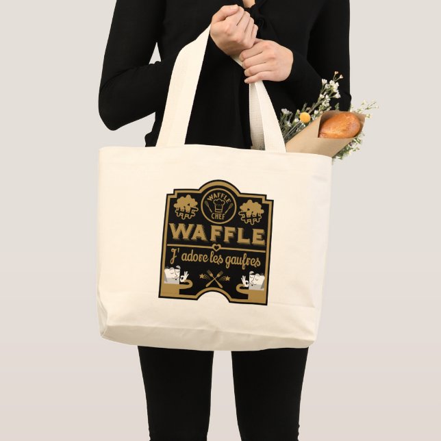 Bolso De Tela Gigante Día de Waffle (Anverso (producto))