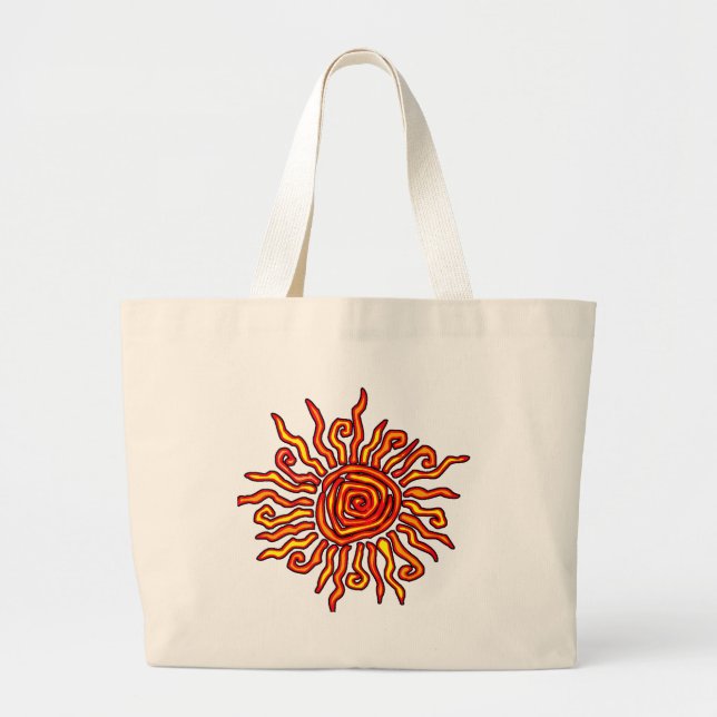 Bolso De Tela Gigante Día del Sol (Frente)