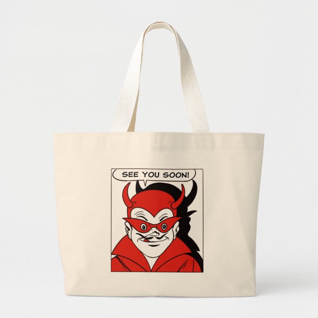 Bolso De Tela Gigante Diablos (Frente)