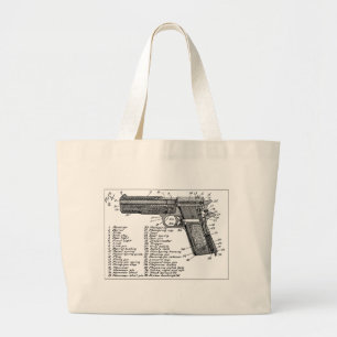 Bolso De Tela Gigante Diagrama del arma