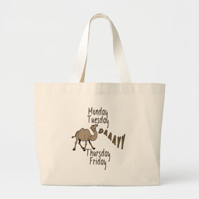 Bolso De Tela Gigante Días de la semana del Hump Day (Frente)