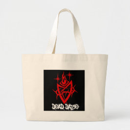 Bolso De Tela Gigante Días muertos corazón tribal