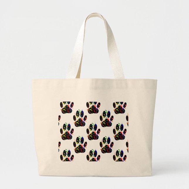 Bolso De Tela Gigante Dibujar Impresiones Confetti Y Patrón De Optimizac (Frente)