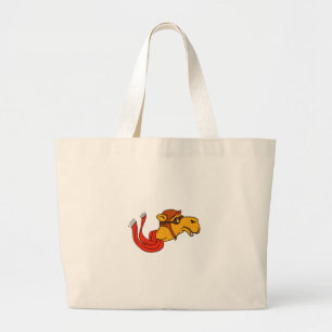 Bolso De Tela Gigante Dibujo animado de la bufanda de las gafas del