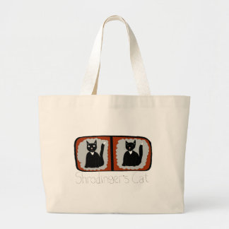 Bolso De Tela Gigante Dibujo animado de la ciencia del gato de