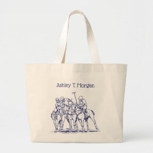 Bolso De Tela Gigante Dibujo De Coincidencia De Polo Estilizado De Vinta