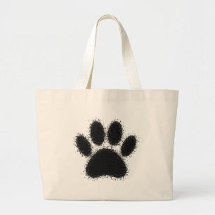 Bolso De Tela Gigante Dibujo de garras de perro
