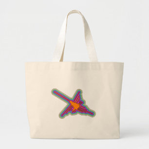 Bolso De Tela Gigante Dibujo de Nazca Hummingbird Perú