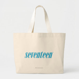 Bolso De Tela Gigante Diecisiete Logotipo-Aguamarina