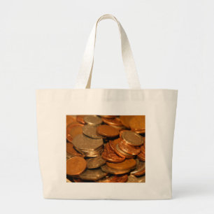 Bolso De Tela Gigante Dinero monetario británico
