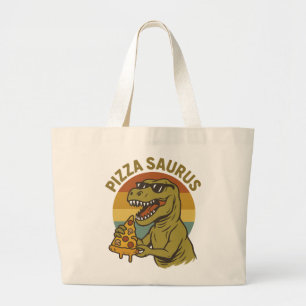 Bolso De Tela Gigante Dino de pizza de Guay al estilo retro