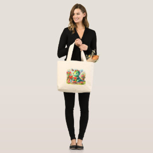 Bolso De Tela Gigante Dino Delight