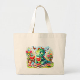 Bolso De Tela Gigante Dino Delight