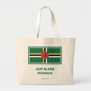 Bolso De Tela Gigante DIOS BENDIGO DOMINICA Patriótico Bandera domin