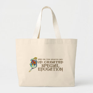 Bolso De Tela Gigante Dios creó la educación especial