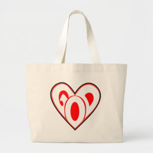 Bolso De Tela Gigante Dios del corazón