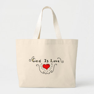 Bolso De Tela Gigante Dios es amor