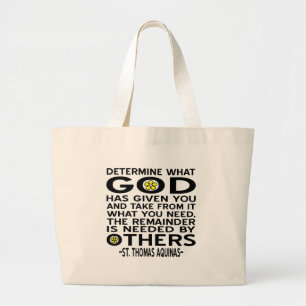 Bolso De Tela Gigante Dios ha dado