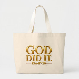 BOLSO DE TELA GIGANTE DIOS LO HIZO