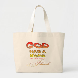 Bolso De Tela Gigante Dios tiene el nombre de Jehová
