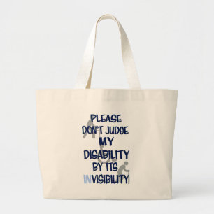 Bolso De Tela Gigante Discapacidad/INvisibilidad