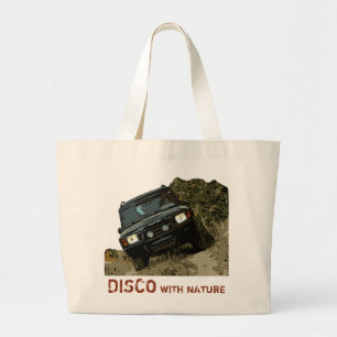 BOLSO DE TELA GIGANTE DISCO CON NATURALEZA