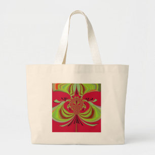 Bolso De Tela Gigante Diseño amarillo rojo Hakuna Matata
