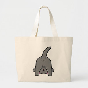 BOLSO DE TELA GIGANTE DISEÑO ATRÁS DE GATO INFANTIL