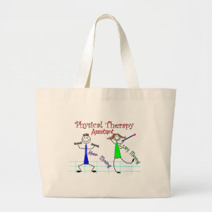 Bolso De Tela Gigante Diseño auxiliar de la gente del palillo de la