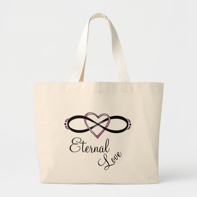 Bolso De Tela Gigante Diseño de amor infinado (Frente)