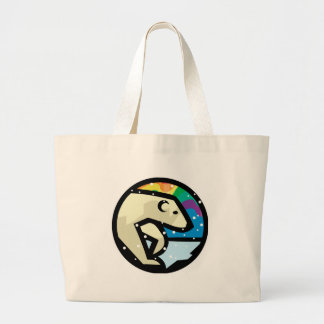 Bolso De Tela Gigante diseño de círculo de oso polar