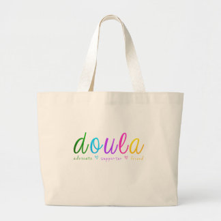 Bolso De Tela Gigante Diseño de Doula del arco iris