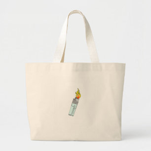 Bolso De Tela Gigante Diseño de encendedor y llama
