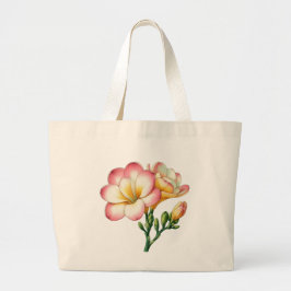 Bolso De Tela Gigante Diseño de flores de Freesia