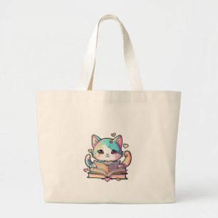 Bolso De Tela Gigante diseño de gato bonito