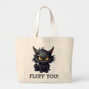 Bolso De Tela Gigante Diseño de gato negro para bebé - Tote gigantesco