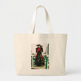 Bolso De Tela Gigante Diseño de Geisha Kabuki