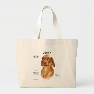 Bolso De Tela Gigante Diseño de historial de Vizsla