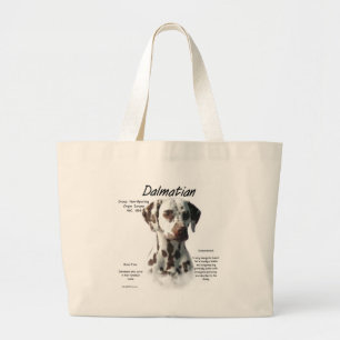 Bolso De Tela Gigante Diseño de la historia dálmata (hígado)