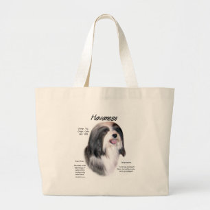Bolso De Tela Gigante Diseño de la historia de Havanese