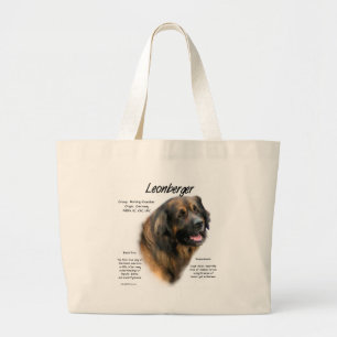Bolso De Tela Gigante Diseño de la historia de Leonberger