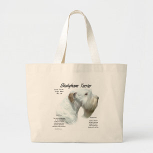 Bolso De Tela Gigante Diseño de la historia de Sealyham Terrier