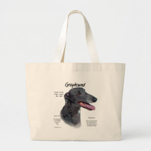Bolso De Tela Gigante Diseño de la historia del galgo
