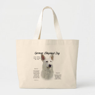 Bolso De Tela Gigante Diseño de la historia del perro pastor alemán (qué