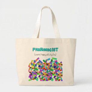 Bolso De Tela Gigante Diseño de las "píldoras felices" de la farmacia
