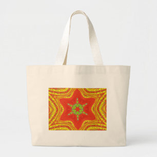 Bolso De Tela Gigante Diseño de Motivo Estelar Tradicional Africano rojo