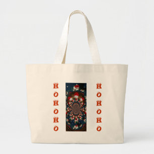 Bolso De Tela Gigante Diseño de Navidades especiales Santa Kaleidoscope
