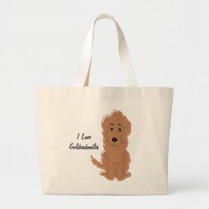 Bolso De Tela Gigante Diseño de perros Goldendoodle