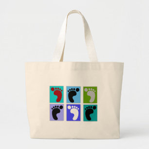 Bolso De Tela Gigante Diseño de Popart de los regalos del Podiatrist de